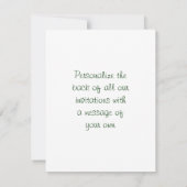 青い星状体の種の包み 招待状 (裏面)