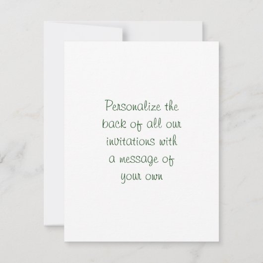 青い星状体の種の包み 招待状 (裏面)