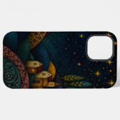 青い星空の下で iPhoneケース (裏面横)