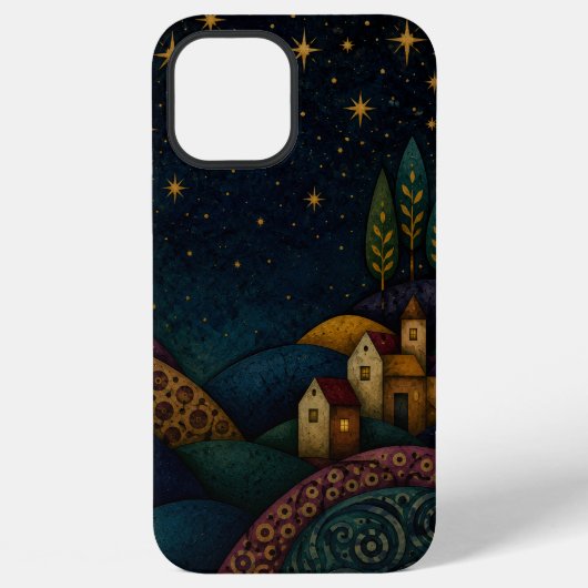 青い星空の下で iPhoneケース (裏面)