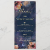 青い星空の結婚式 ウェディング ガラスの花 メニュー (正面)