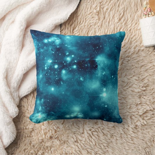 青い星雲の天文学の宇宙の銀河系の枕 クッション (ブランケット)