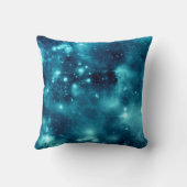 青い星雲の天文学の宇宙の銀河系の枕 クッション (裏面)