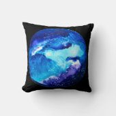 青い星雲銀河系水色 クッション (正面)