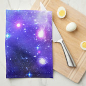 青い星雲 キッチンタオル (四つ折り)