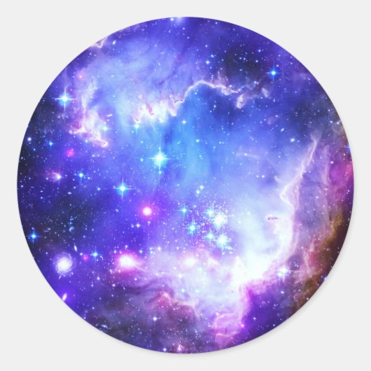 青い星雲 ラウンドシール (正面)