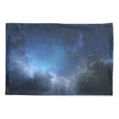青い星雲、銀河系の枕箱 枕カバー (裏面-左)