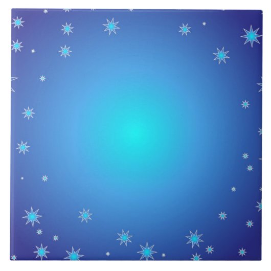 青い星 タイル (正面)