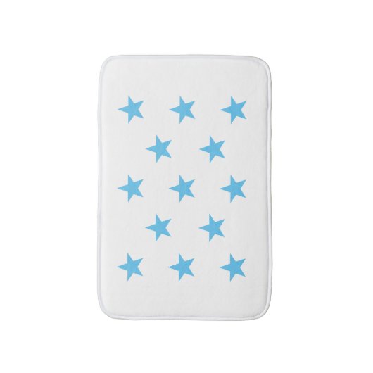 青い星 バスマット (正面縦)