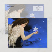 青い星！ ポストカード (正面/裏面)