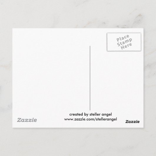 青い星 ポストカード (裏面)