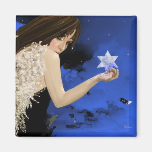 青い星 マグネット (正面)