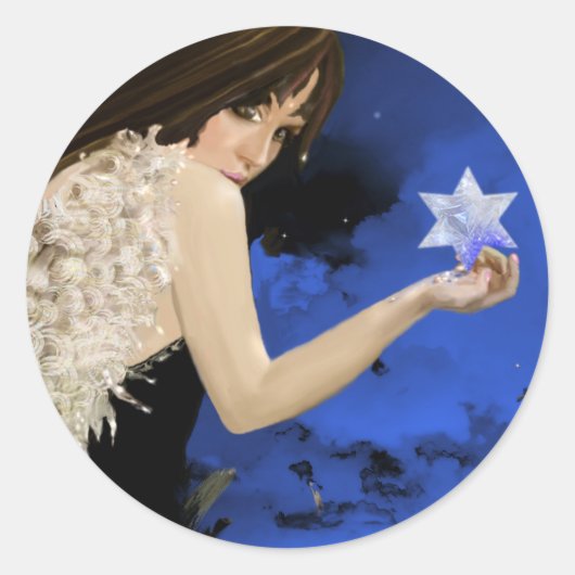 青い星！ ラウンドシール (正面)