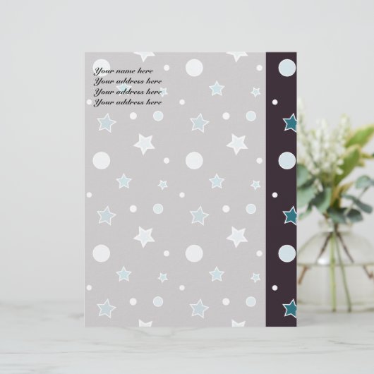 青い星 レターヘッド (スタンド正面)