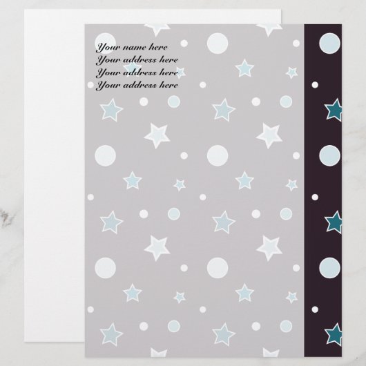 青い星 レターヘッド (正面/裏面)