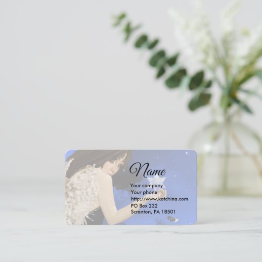 青い星 名刺 (スタンド正面)