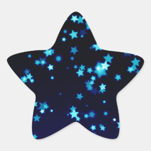 青い星 星シール