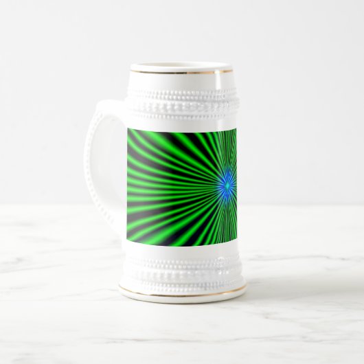 青い星(緑) ビールジョッキ (正面左)