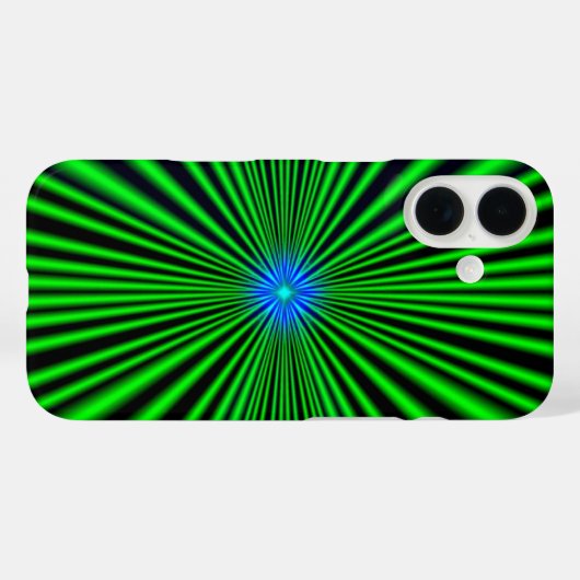青い星(緑) Case-Mate iPhoneケース (裏面 (横))