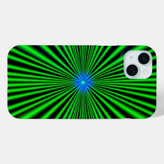 青い星(緑) Case-Mate iPhoneケース (裏面 (横))