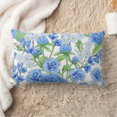 青い春の花と緑 ランバークッション (ブランケット)