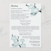 青い春の花と蝶 エンクロージャーカード (裏面)