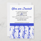 青い春の花 招待状 (正面)