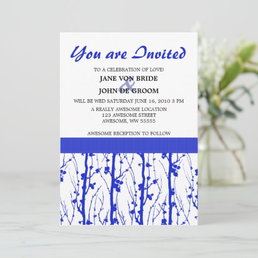 青い春の花 招待状 (スタンド正面)