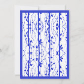 青い春の花 招待状 (裏面)