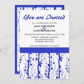 青い春の花 招待状 (正面/裏面)