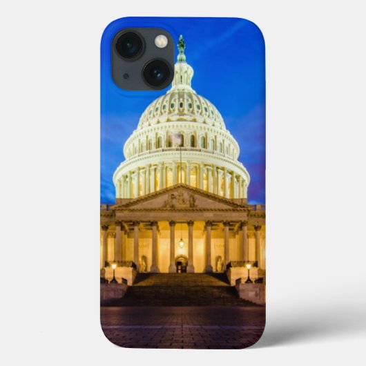 青い時統一された間の州キャピトル Case-Mate iPhoneケース (裏面)