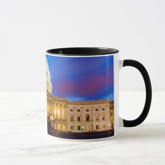 青い時間の米国の国会議事堂 マグカップ (右)