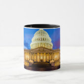 青い時間の米国の国会議事堂 マグカップ (中央)