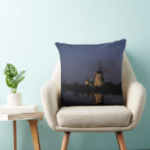 青い時間の装飾用クッションの照らされた風車 クッション (椅子)