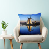 青い時間の装飾用クッションの風車 クッション (椅子)