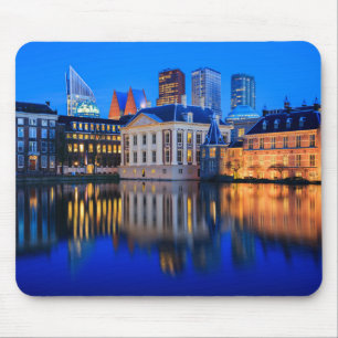 青い時間のmousepadのハーグのスカイライン マウスパッド