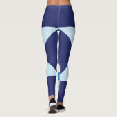 青い暗い星のテクスチャーファッションクールな夜の空の少年 レギンス (裏面)