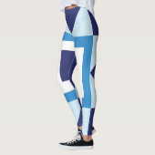 青い暗い星のテクスチャーファッションクールな夜の空の少年 レギンス (左)