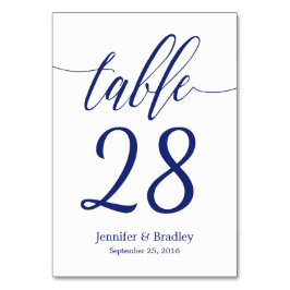 青い書道のテーブルの第|編集可能色 テーブルナンバー