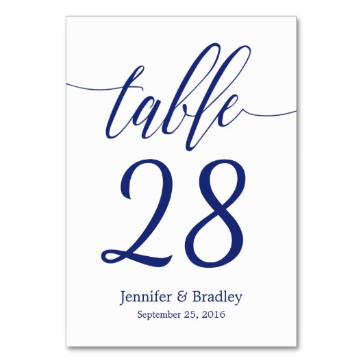 青い書道のテーブルの第|編集可能色 テーブルナンバー (裏面)