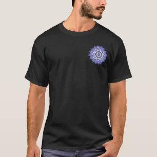青い曼荼羅のフラクタル200706072332 Tシャツ