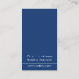 青い最小主義のミニマルで明白な専門のデザイン 名刺