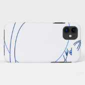 青い最小主義の猫(iPhone 5/s) Case-Mate iPhoneケース (裏面(横))