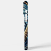 青い月が鷹の静かな見張りを照らす Case-Mate iPhoneケース (裏面 / 左)