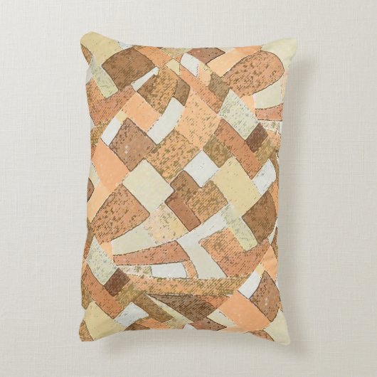 青い月と山のテクスチャルアクセント枕 アクセントクッション (裏面(縦))