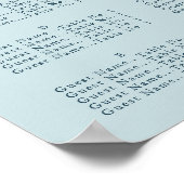 青い月と星、座席表 ポスター (角)