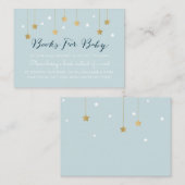 青い月と星、招待の挿入 エンクロージャーカード (正面/裏面)