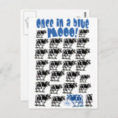 青い月に一度だけのムー ムーン ポストカード (正面/裏面)