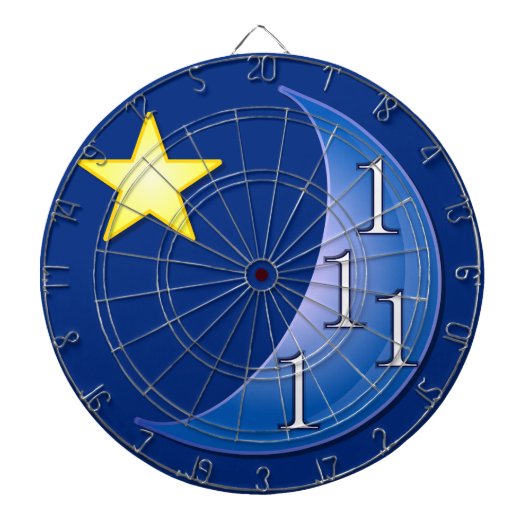 『青い月に一度』 ダーツボード (正面)