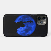 青い月に輝く自由の女神 Case-Mate iPhoneケース (裏面(横))